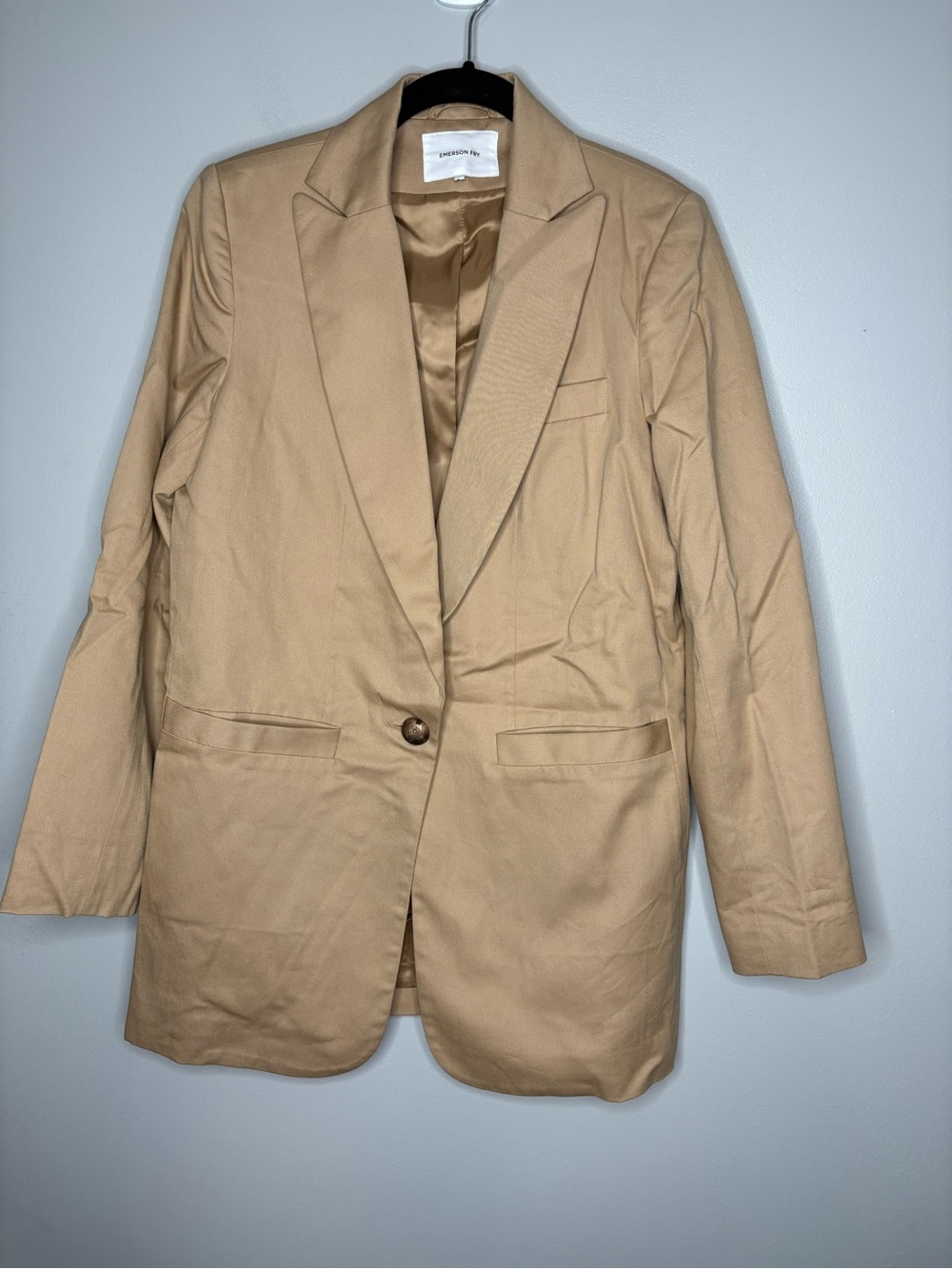 Emerson Fry Tan Single Breasted Blazer